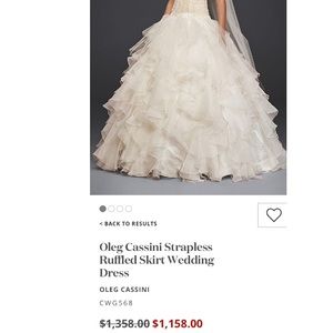 Oleg Cassini Wedding Dress in Champagne